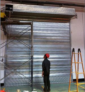鋼質防火卷簾門安裝圖片