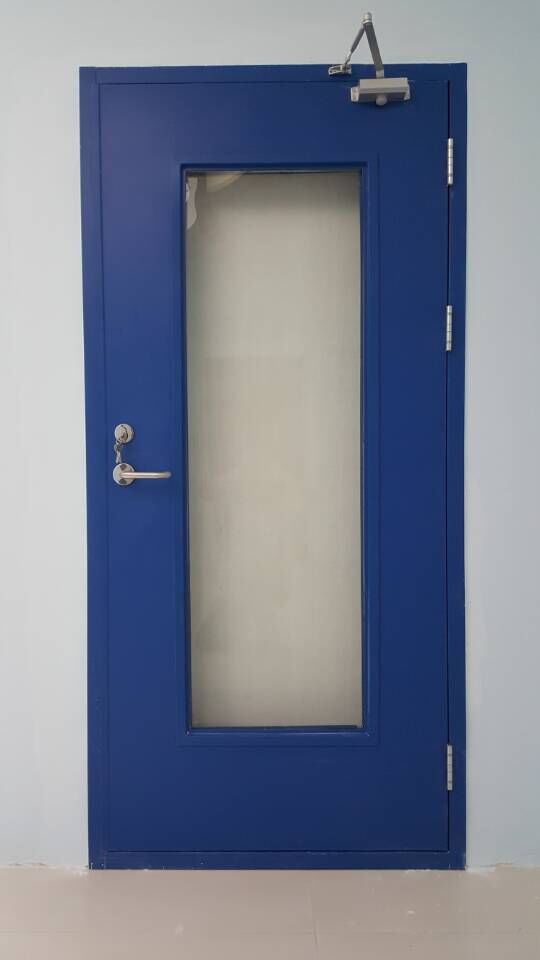 鋼質大玻璃防火門