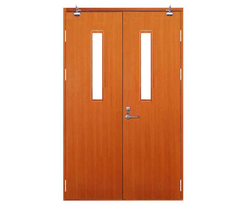 鋼質木紋轉印防火門圖片